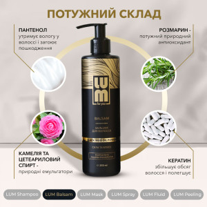 Набір LUM "ПОСИЛЕНИЙ ЩОДЕННИЙ ДОГЛЯД" (Шампунь + Бальзам + Маска + Пілінг + Cпрей + Флюїд)
